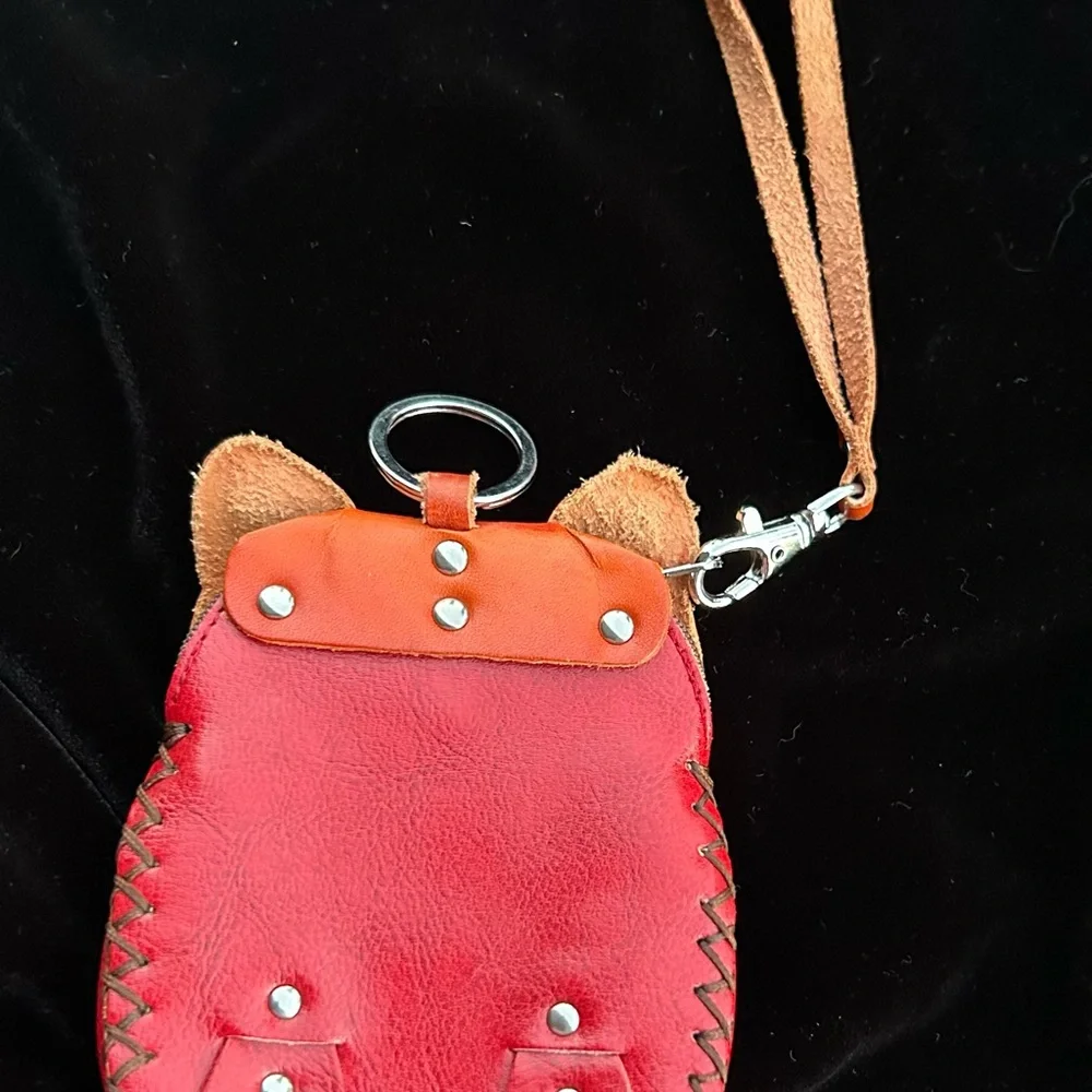 OWL WALLET top-grain cowhide leather,